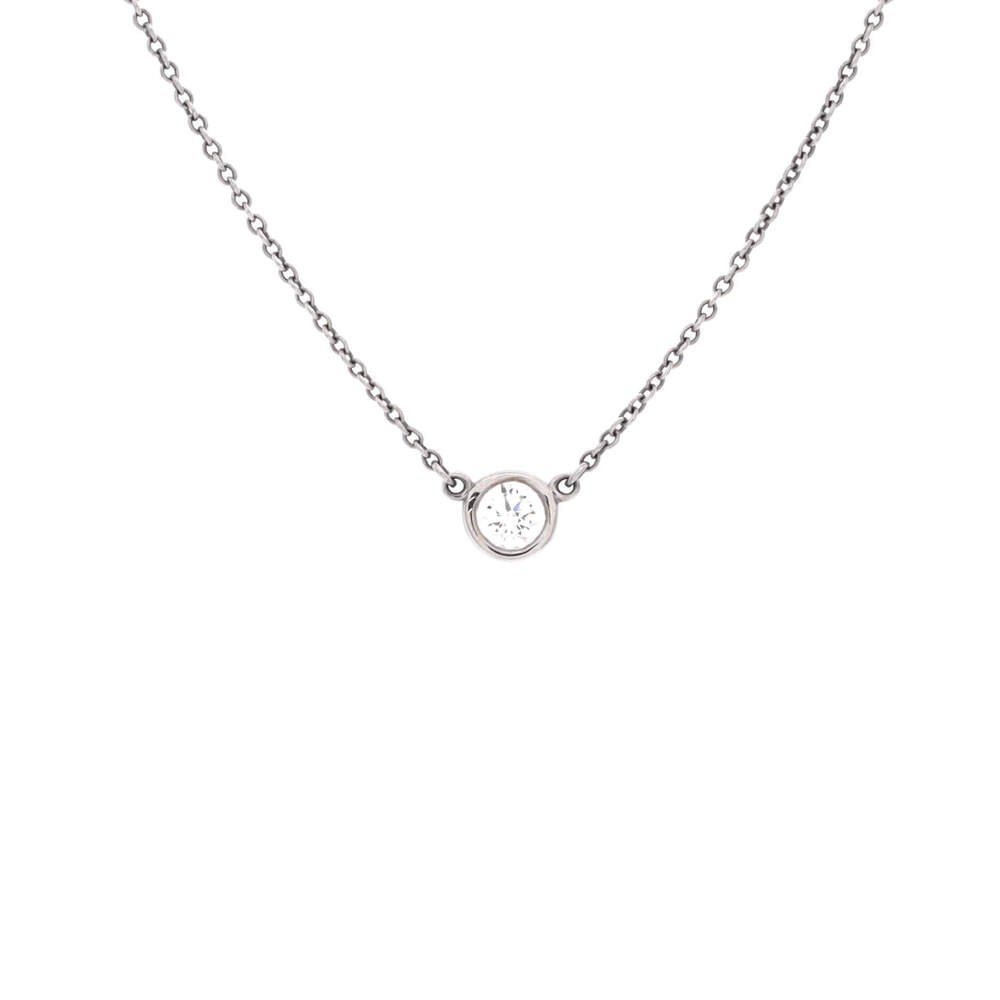 Tiffany & Co. 0.20-0.29CT Elsa Peretti Diamonds By The Yard Pendant Necklace